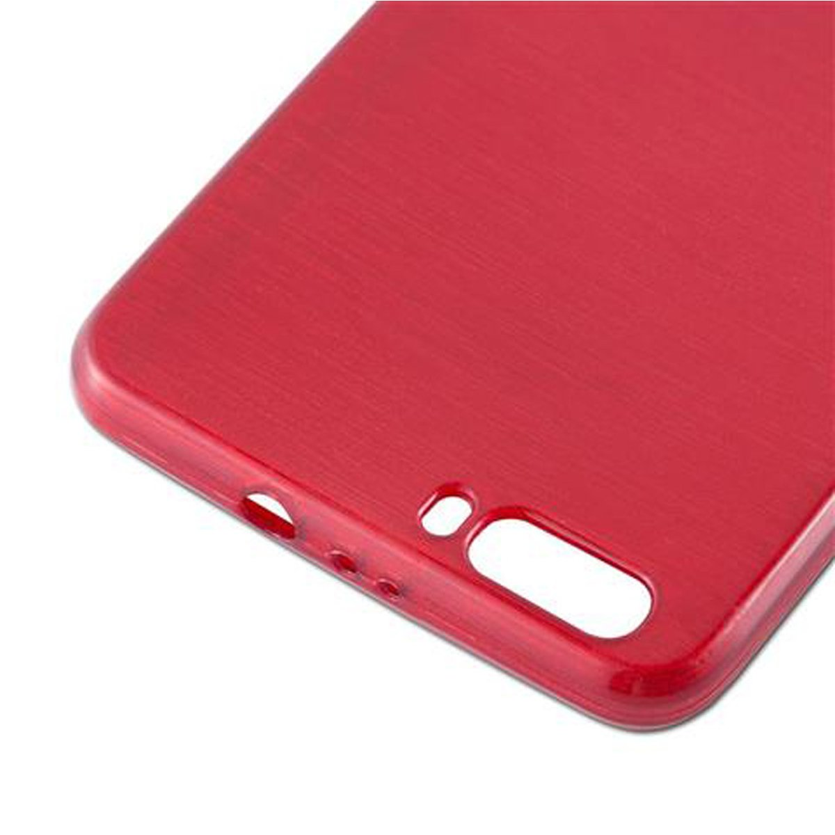 CADORABO PLUS, ROT Honor, TPU 6 Backcover, Hülle, Brushed