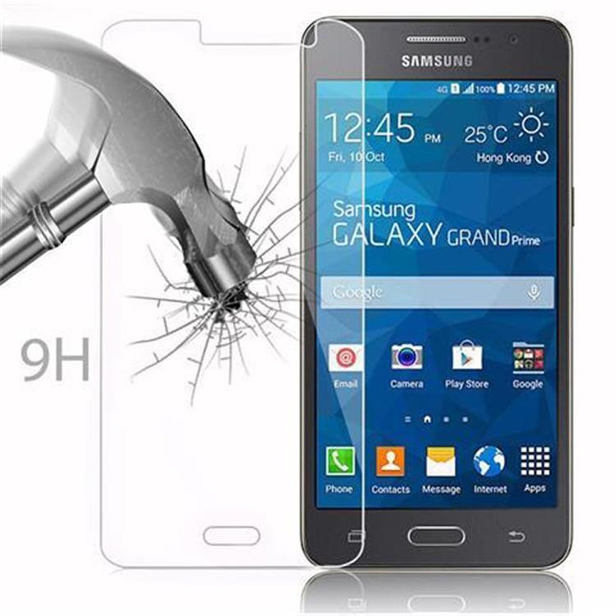 CADORABO Schutzglas Tempered GRAND Glas Galaxy Samsung PRIME) Schutzfolie(für