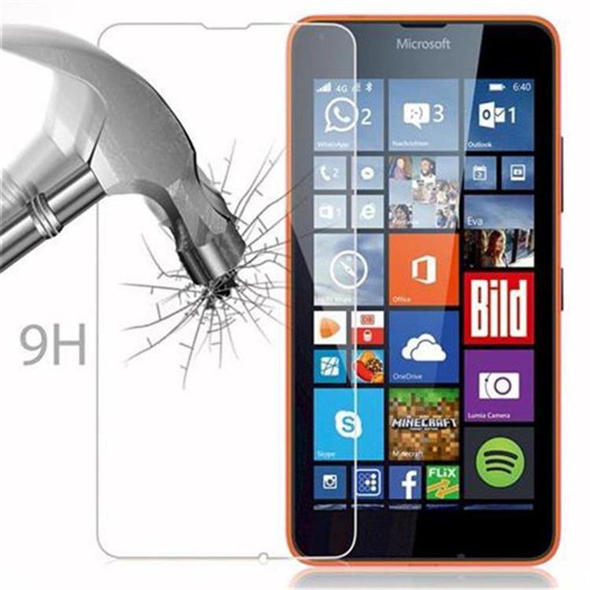 Schutzfolie(für Lumia CADORABO Schutzglas Glas Nokia 640) Tempered