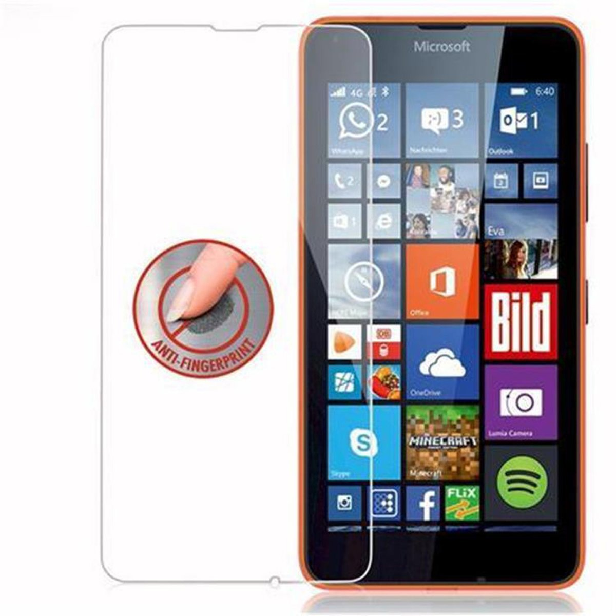 Schutzfolie(für Schutzglas Glas Lumia Tempered CADORABO 640) Nokia