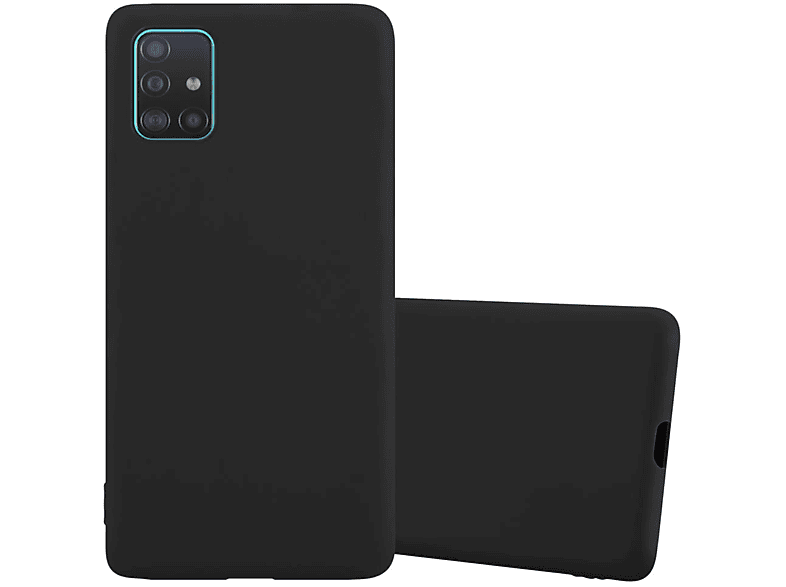 Samsung, CADORABO Backcover, Hülle im Galaxy A51 SCHWARZ TPU CANDY Candy 5G, Style,