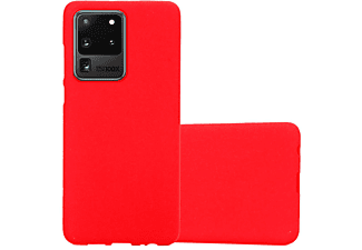 carcasa de móvil  - Funda flexible para móvil - Carcasa de TPU Silicona ultrafina CADORABO, Samsung, Galaxy S20 ULTRA, frost rojo