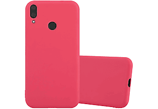 carcasa de móvil  - Funda flexible para móvil - Carcasa de TPU Silicona ultrafina CADORABO, Huawei, Y7 2019 / Y7 PRIME 2019, candy rojo