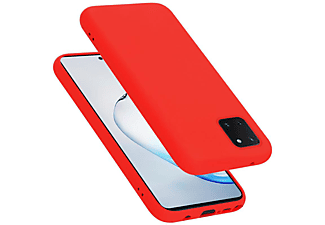 carcasa de móvil  - Funda flexible para móvil - Carcasa de TPU Silicona ultrafina CADORABO, Samsung, Galaxy A81 / NOTE 10 LITE / M60S, liquid rojo