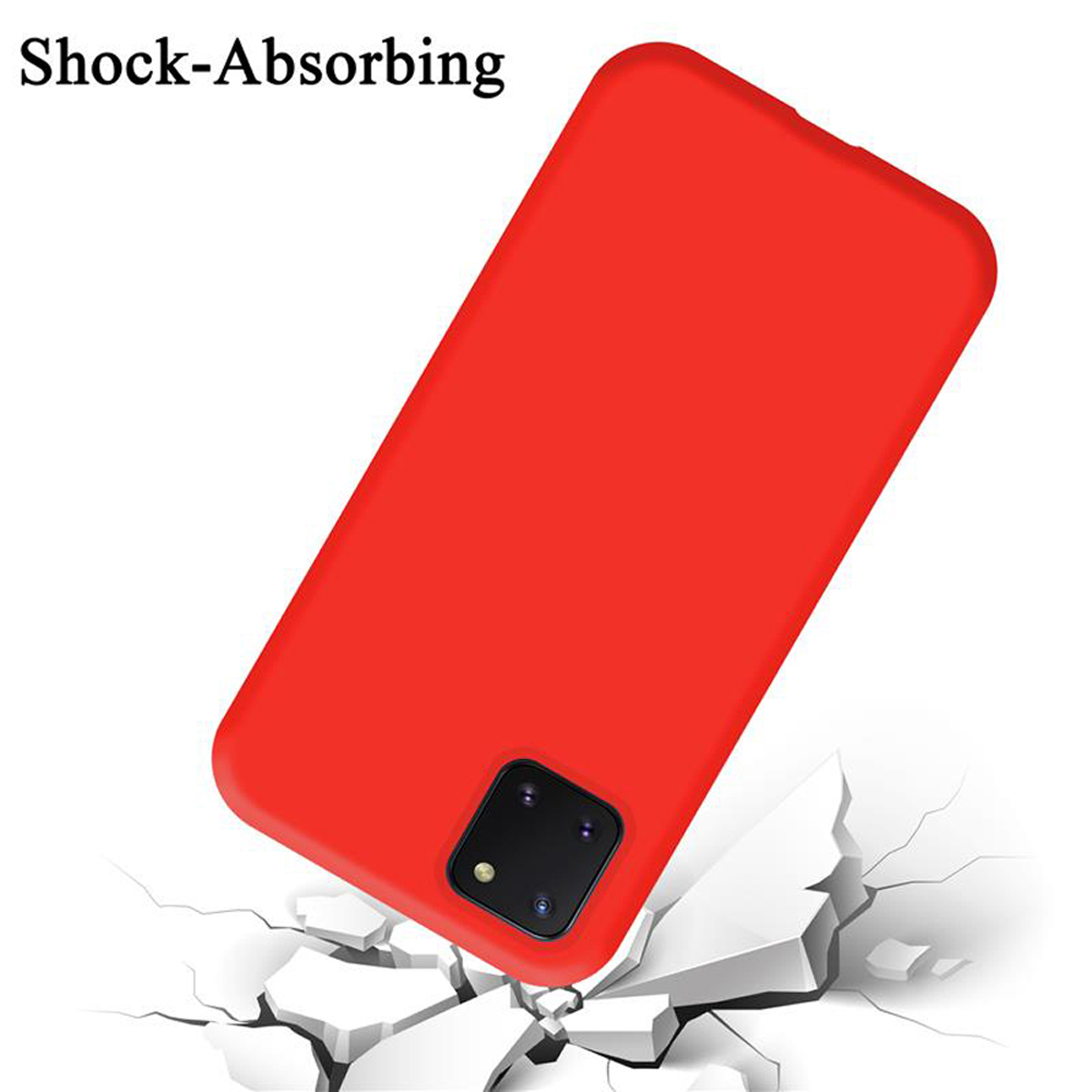 Silicone Hülle / im M60s, Case CADORABO Samsung, / NOTE LITE ROT 10 LIQUID Galaxy Liquid Backcover, A81 Style,