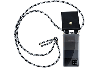carcasa de móvil  - Funda flexible para móvil - Carcasa de TPU Silicona ultrafina CADORABO, Samsung, Galaxy A42, negro camouflage