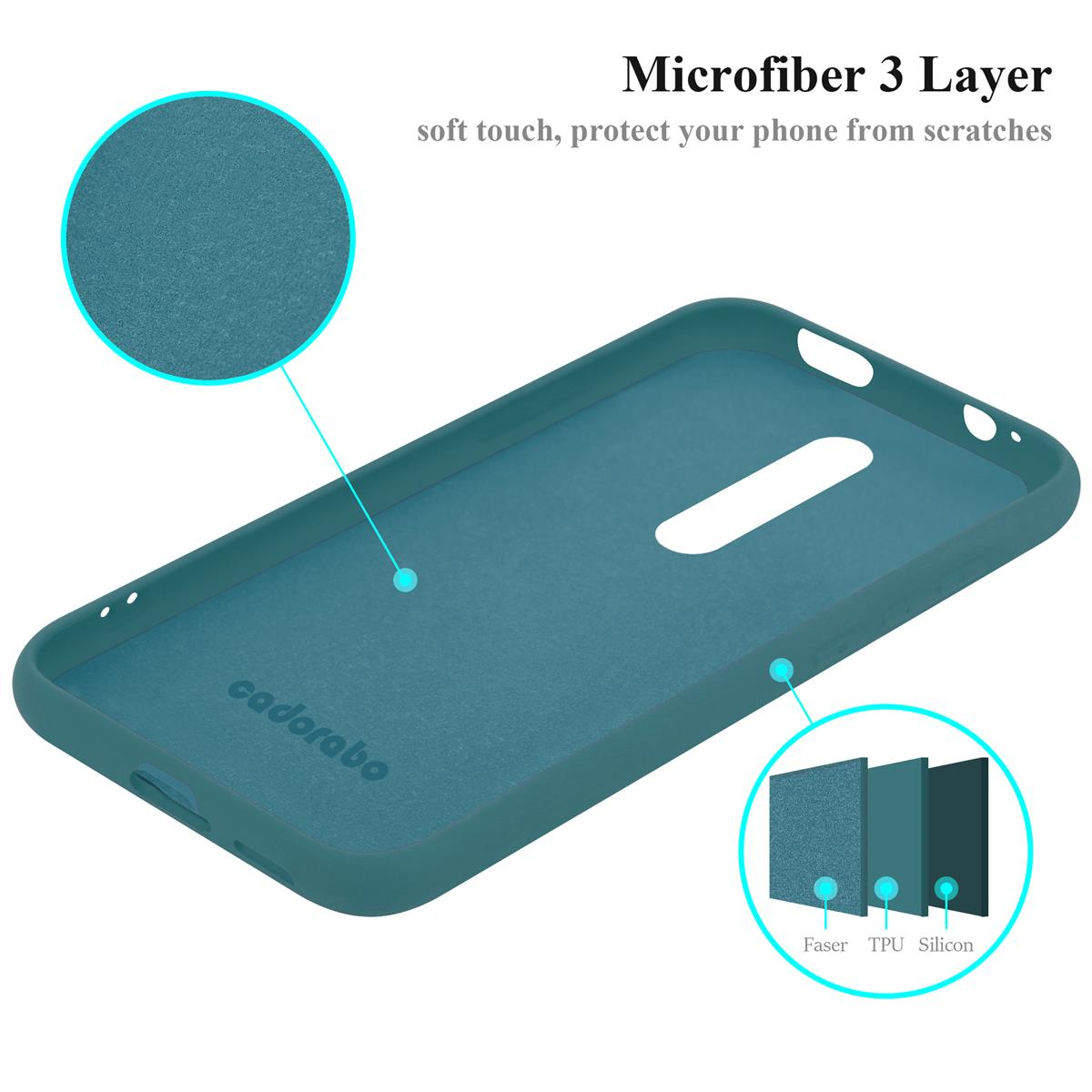 Backcover, K20 PRO Silicone / Liquid / RedMi 9T LIQUID Mi Xiaomi, PRO, im Case K20 Mi Style, 9T CADORABO Hülle GRÜN / RedMi