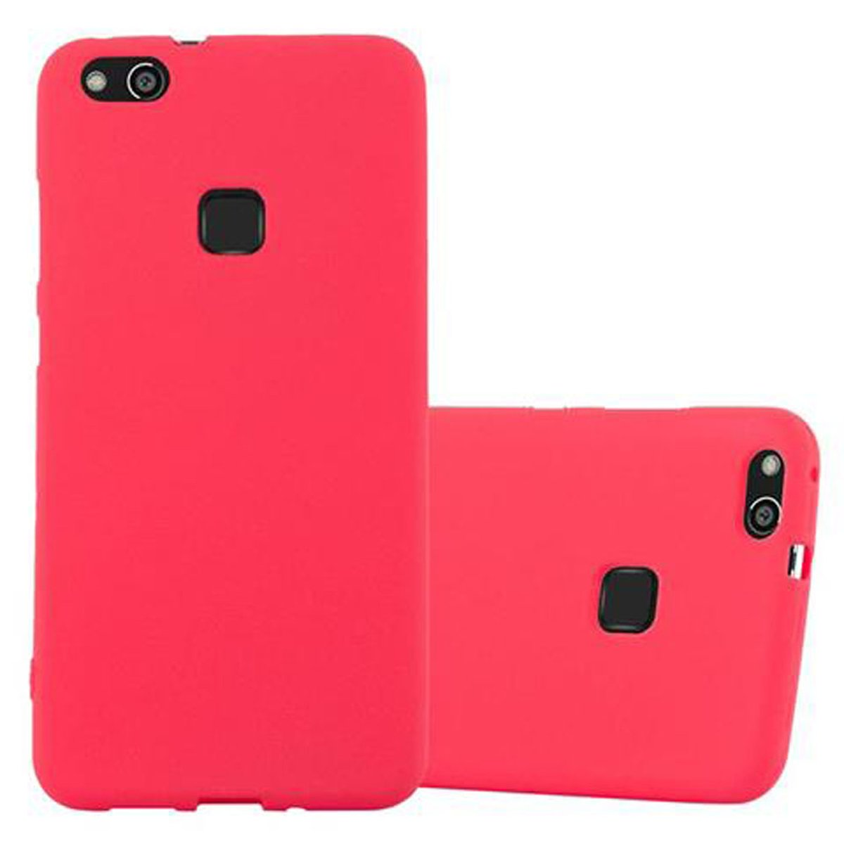 CADORABO TPU Frosted Schutzhülle, Backcover, P10 Huawei, ROT LITE, FROST