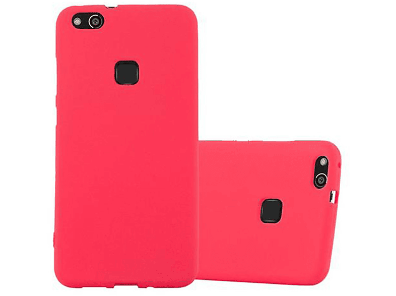 Schutzhülle, P10 ROT Huawei, TPU CADORABO FROST Backcover, LITE, Frosted