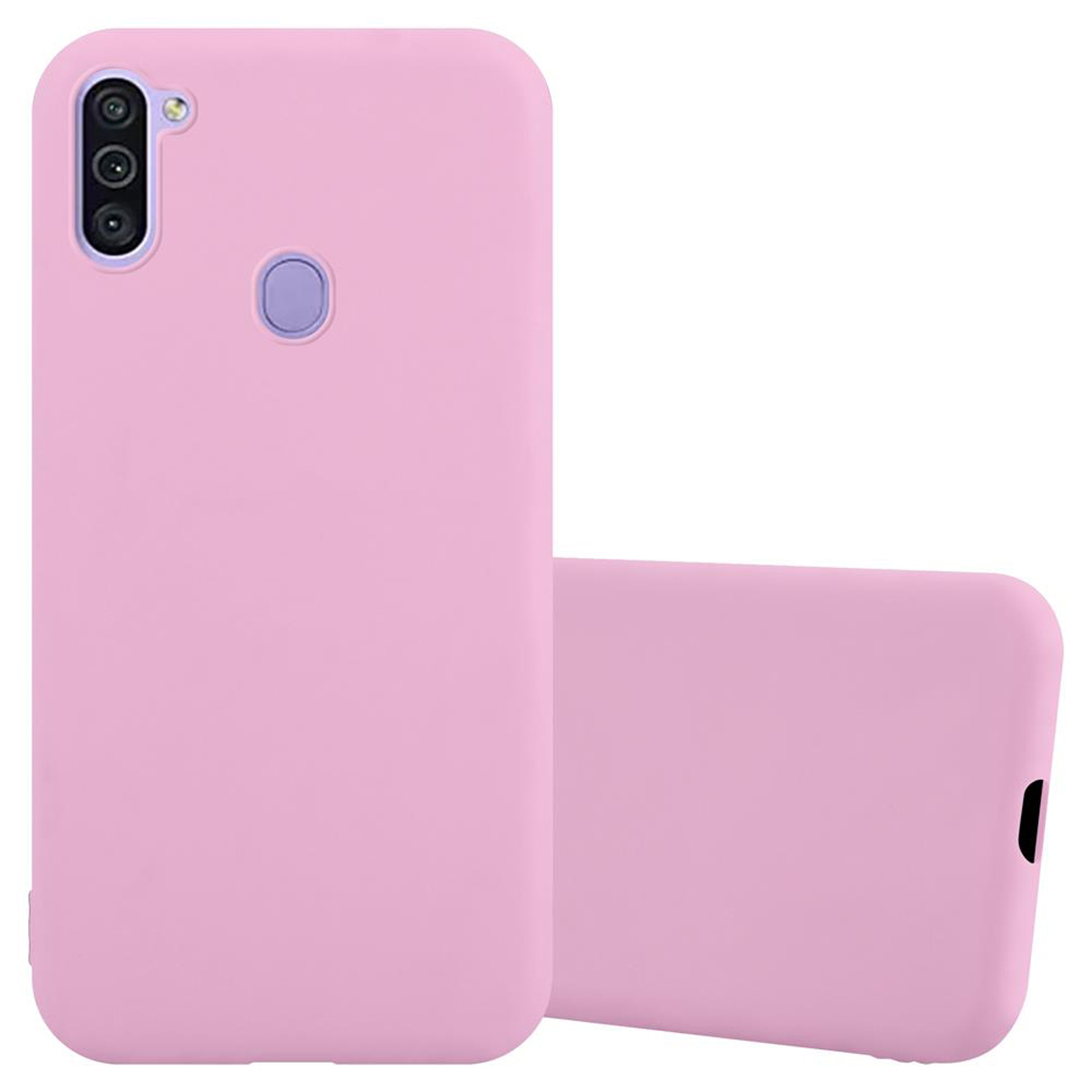 CADORABO Hülle im TPU CANDY Candy Backcover, A11 / Galaxy M11, Style, ROSA Samsung