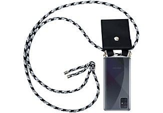 carcasa de móvil  - Funda flexible para móvil - Carcasa de TPU Silicona ultrafina CADORABO, Samsung, Galaxy A51, negro camouflage