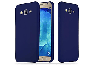 carcasa de móvil Funda flexible para móvil - Carcasa de TPU Silicona ultrafina;CADORABO, Samsung, Galaxy J7 2015, candy azul oscuro