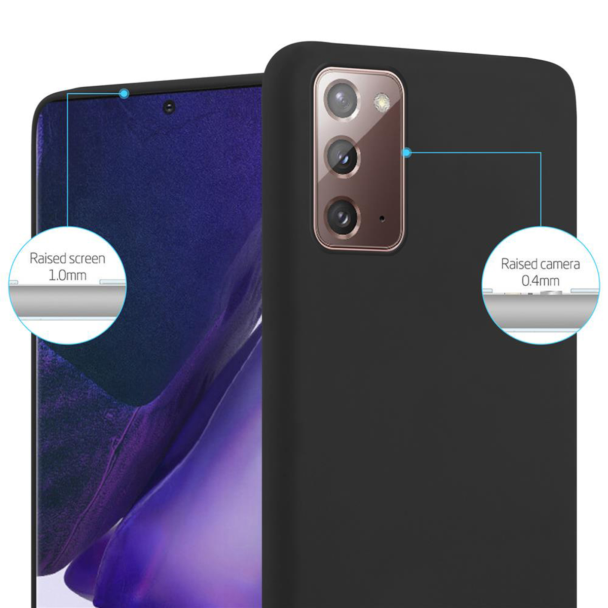 Hülle im Backcover, Samsung, CADORABO Style, 20, CANDY Galaxy TPU SCHWARZ NOTE Candy