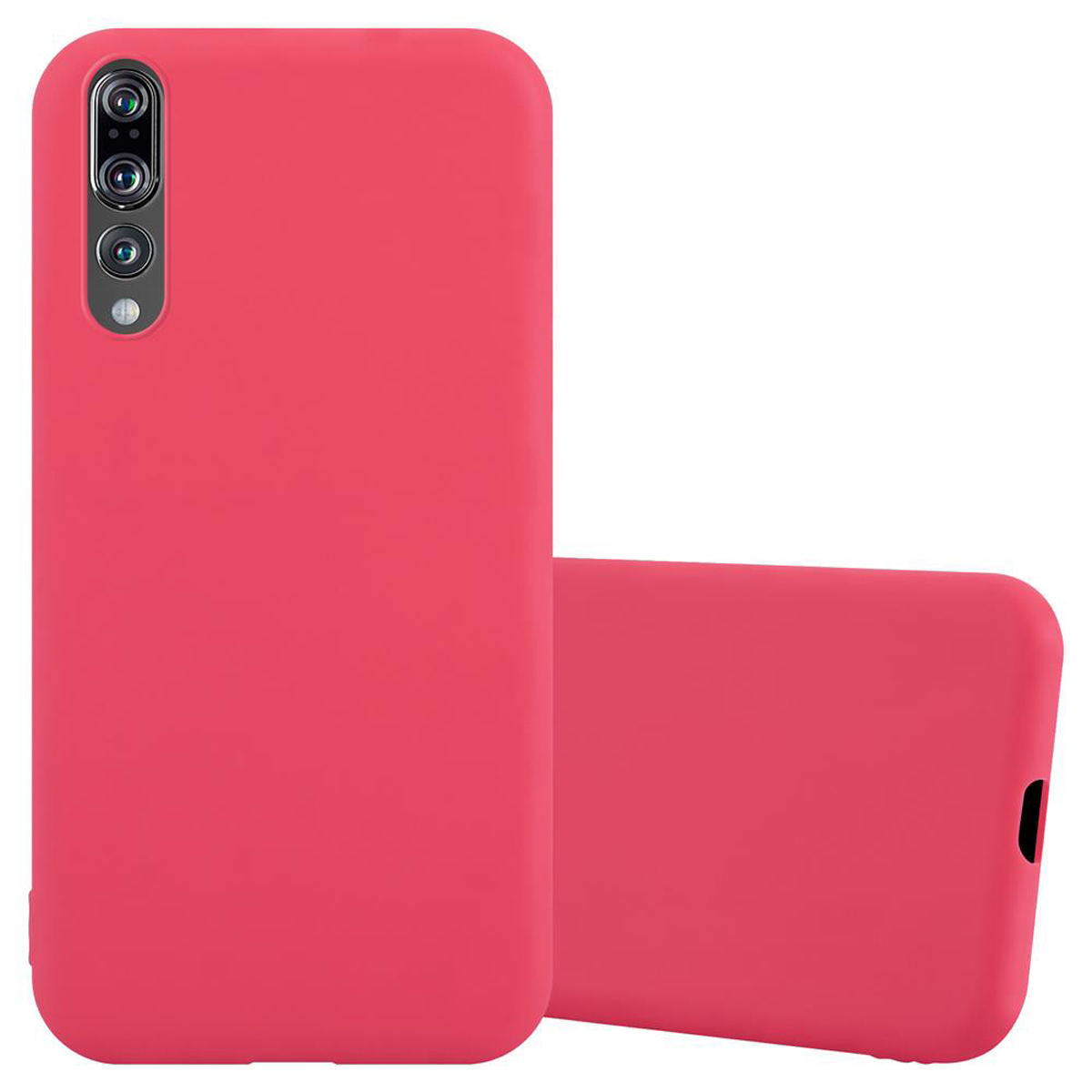 ROT CADORABO Hülle / Candy Backcover, PLUS, TPU Huawei, im P20 P20 PRO CANDY Style,