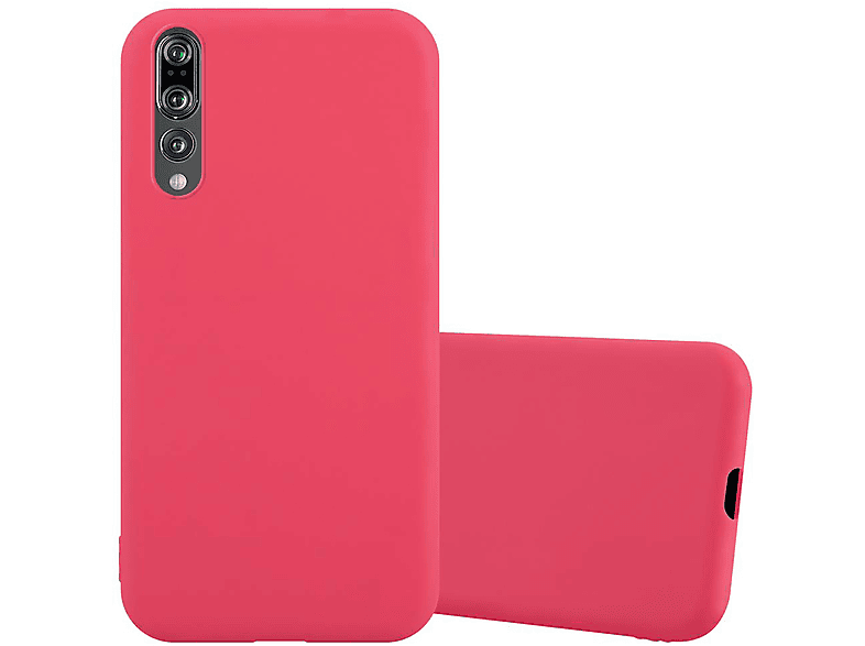 PRO / P20 PLUS, CANDY TPU Huawei, Hülle im Backcover, CADORABO Candy ROT Style, P20