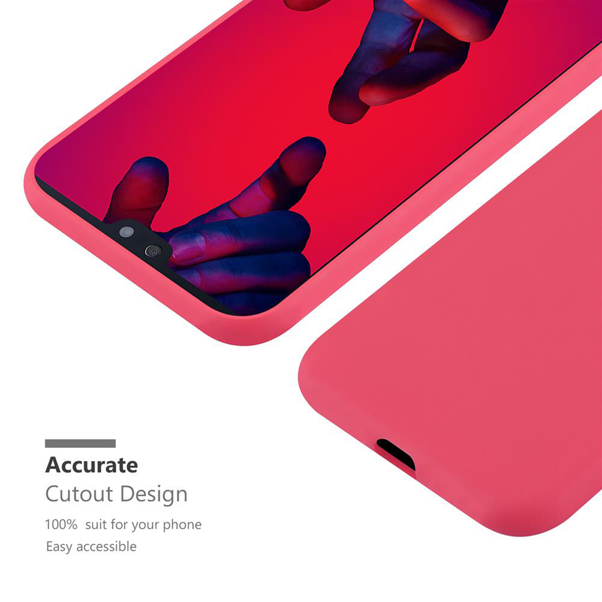 CADORABO Hülle im P20 CANDY TPU PLUS, ROT P20 PRO Backcover, / Candy Huawei, Style