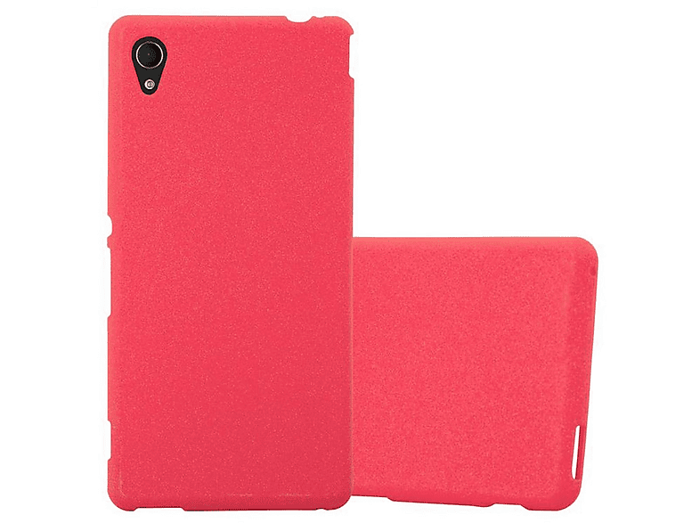 CADORABO Custodia Protettiva In Silicone TPU Flessibile Retro Copertina Sony Xperia X Compact Frost Blu Scuro 77360998