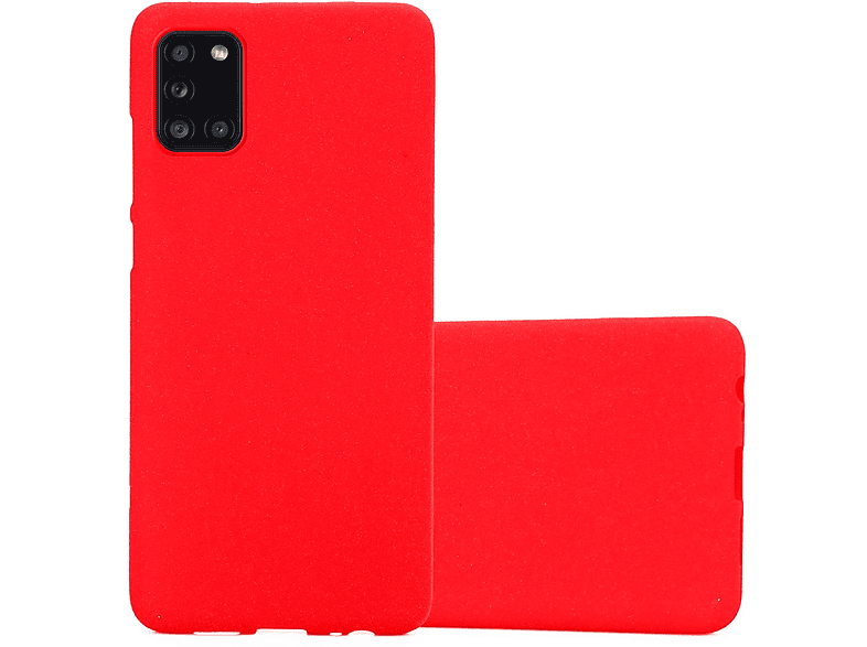 CADORABO TPU Frosted Schutzhülle, Backcover, Samsung, Galaxy A31, FROST ROT