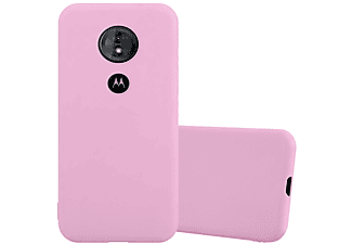carcasa de móvil  - Funda flexible para móvil - Carcasa de TPU Silicona ultrafina CADORABO, Motorola, Moto E5 / G6 Play, candy rosa