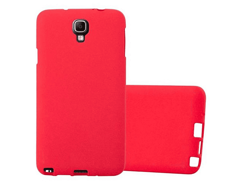 FROST NEO, CADORABO Frosted Backcover, 3 ROT Schutzhülle, NOTE Samsung, Galaxy TPU