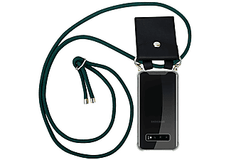 carcasa de móvil  - Funda flexible para móvil - Carcasa de TPU Silicona ultrafina CADORABO, Samsung, Galaxy S10, verde ejército