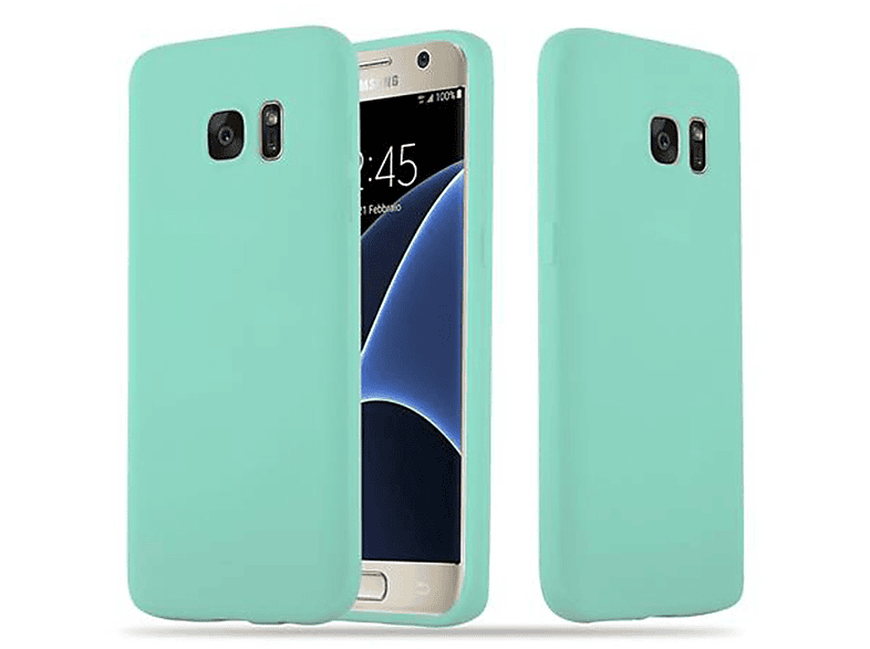 CADORABO Hülle im Galaxy S7, CANDY Style, Candy TPU Backcover, BLAU Samsung