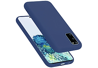 carcasa de móvil  - Funda flexible para móvil - Carcasa de TPU Silicona ultrafina CADORABO, Samsung, Galaxy S20 FE, liquid azul