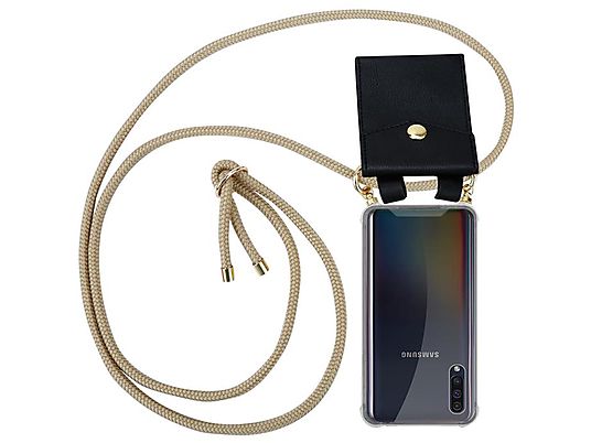 Cubierta protectora - CADORABO Funda flexible para móvil - Carcasa de TPU Silicona ultrafina, Compatible con Samsung Galaxy A50 4G / A50s / A30s, MARRÓN BRILLANTE