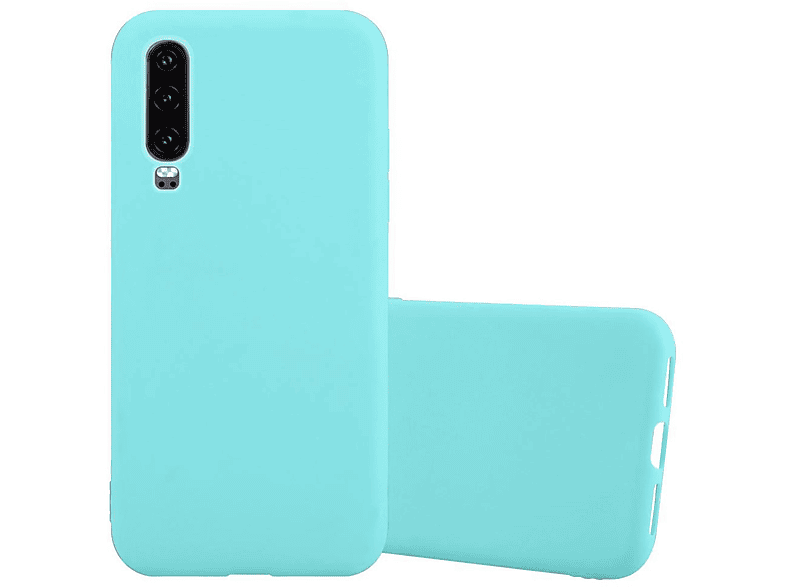 P30, Candy TPU Style, Hülle BLAU im CANDY CADORABO Huawei, Backcover,