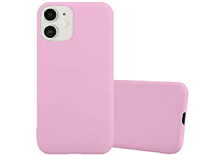 carcasa de móvil  - Funda flexible para móvil - Carcasa de TPU Silicona ultrafina CADORABO, Apple, iPhone 12 Mini (5,4"), candy rosa