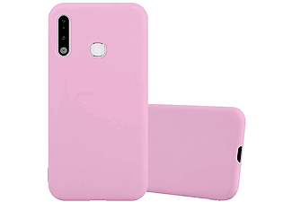 carcasa de móvil  - Funda flexible para móvil - Carcasa de TPU Silicona ultrafina CADORABO, Samsung, Galaxy A70e, candy rosa