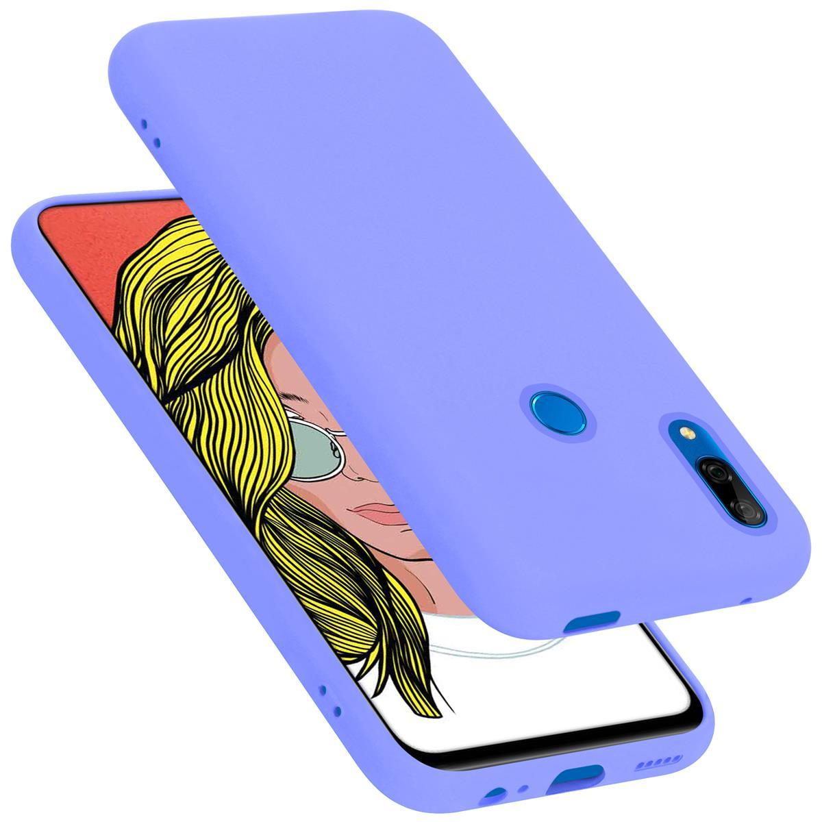 CADORABO Hülle im P LITE Honor, 2019, Liquid LIQUID Backcover, LILA SMART HELL 10 Case Silicone Style, / Huawei