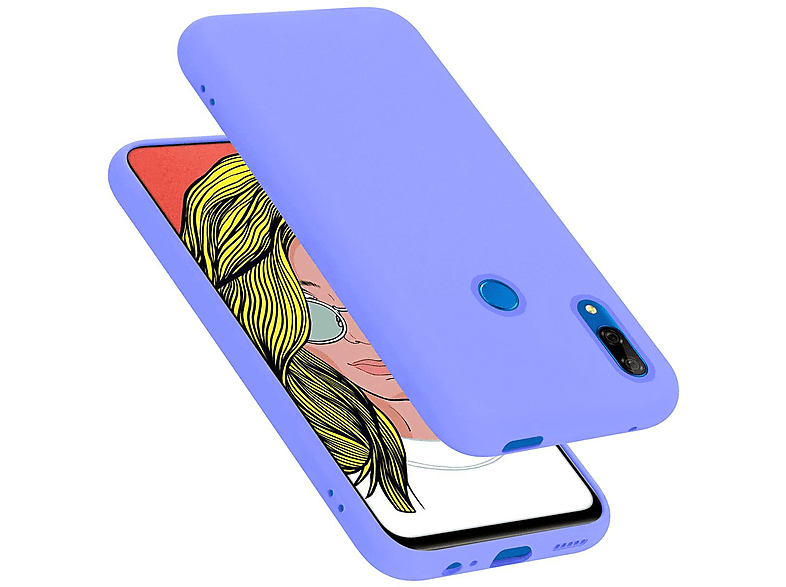 CADORABO Hülle im 10 Honor, Huawei P Silicone LITE Backcover, HELL LILA Case SMART LIQUID 2019, / Style, Liquid