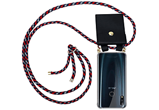 carcasa de móvil  - Funda flexible para móvil - Carcasa de TPU Silicona ultrafina CADORABO, Asus, ZenFone Max PRO M2 (6,3 Zoll), rojo azul blanco