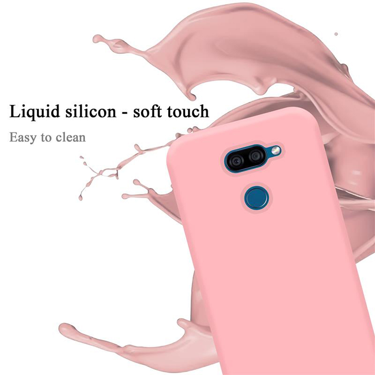 CADORABO LIQUID Backcover, Hülle K40S, LG, im Liquid Style, Case Silicone PINK