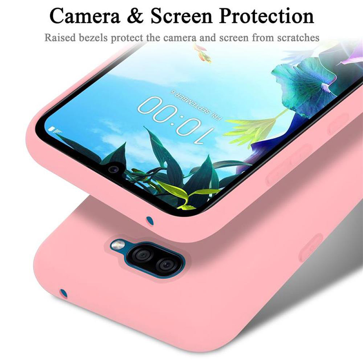 CADORABO LIQUID Backcover, Hülle K40S, LG, im Liquid Style, Case Silicone PINK