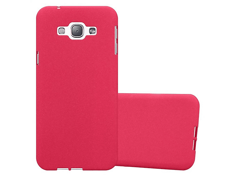 Galaxy CADORABO Frosted FROST TPU Schutzhülle, ROT Samsung, A8 2015, Backcover,