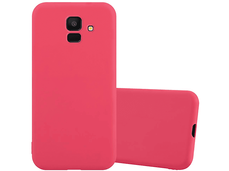 Style, CADORABO Candy Hülle Backcover, Galaxy J6 ROT CANDY im 2018, Samsung, TPU