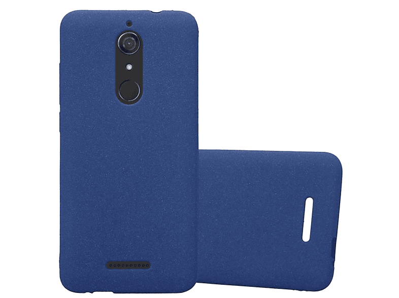 CADORABO TPU Backcover, Schutzhülle, BLAU WIKO, DUNKEL Frosted FROST VIEW