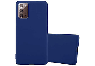 carcasa de móvil  - Funda flexible para móvil - Carcasa de TPU Silicona ultrafina CADORABO, Samsung, Galaxy NOTE 20, candy azul oscuro