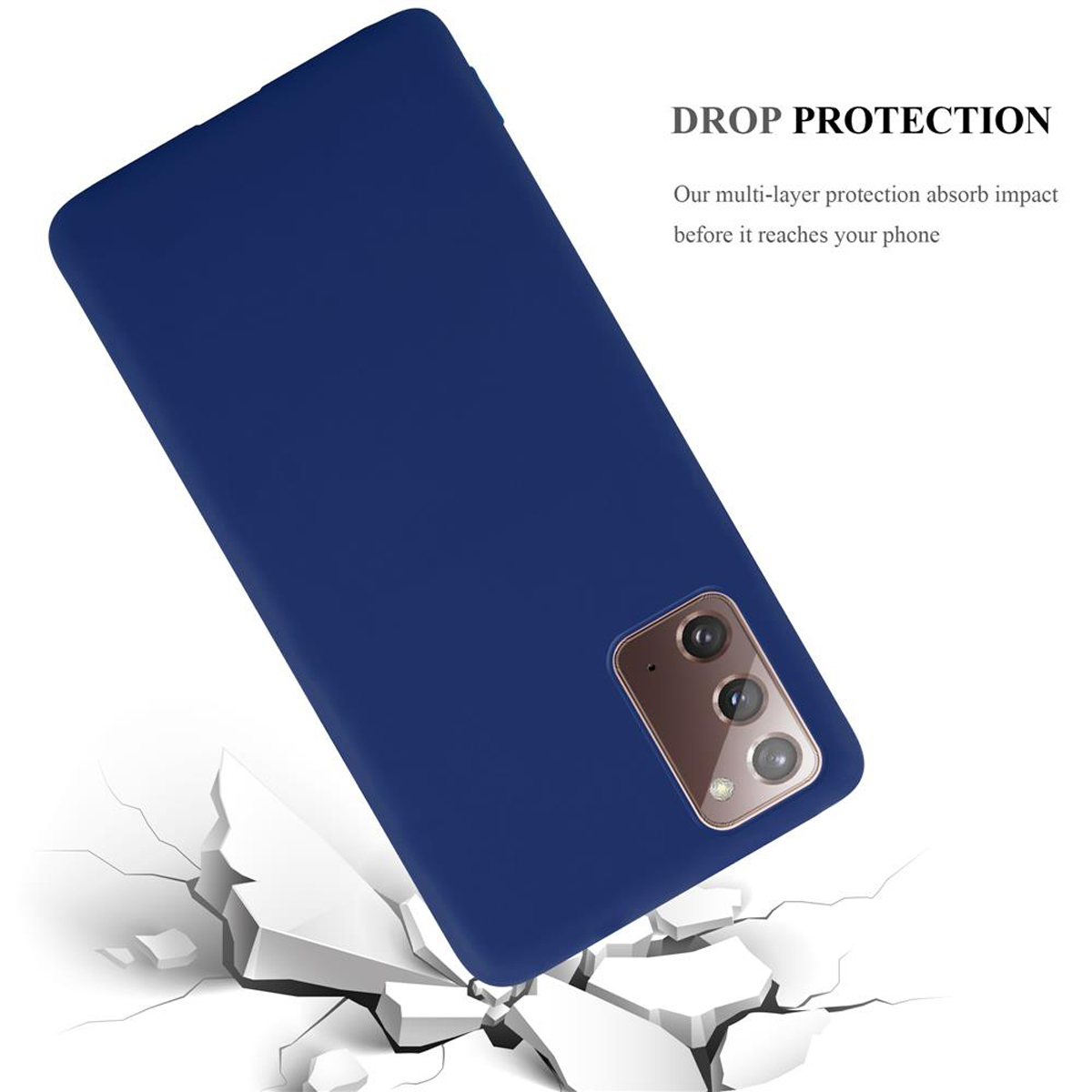 Style, NOTE 20, Galaxy im DUNKEL CANDY CADORABO Samsung, Backcover, TPU Hülle Candy BLAU