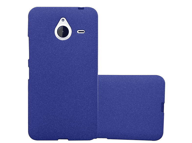 XL, Frosted TPU DUNKEL Schutzhülle, Lumia FROST CADORABO Backcover, Nokia, 640 BLAU