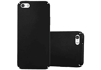 carcasa de móvil Funda rígida para móvil de plástico duro – Carcasa Hard Cover protección;CADORABO, Apple, iPhone 5 / iPhone 5S / iPhone SE, metal negro