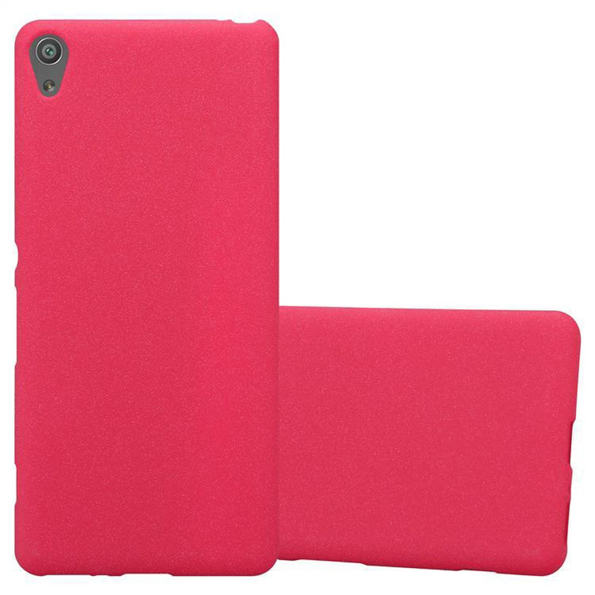 Xperia Sony, CADORABO ROT Frosted XA, Backcover, TPU FROST Schutzhülle,