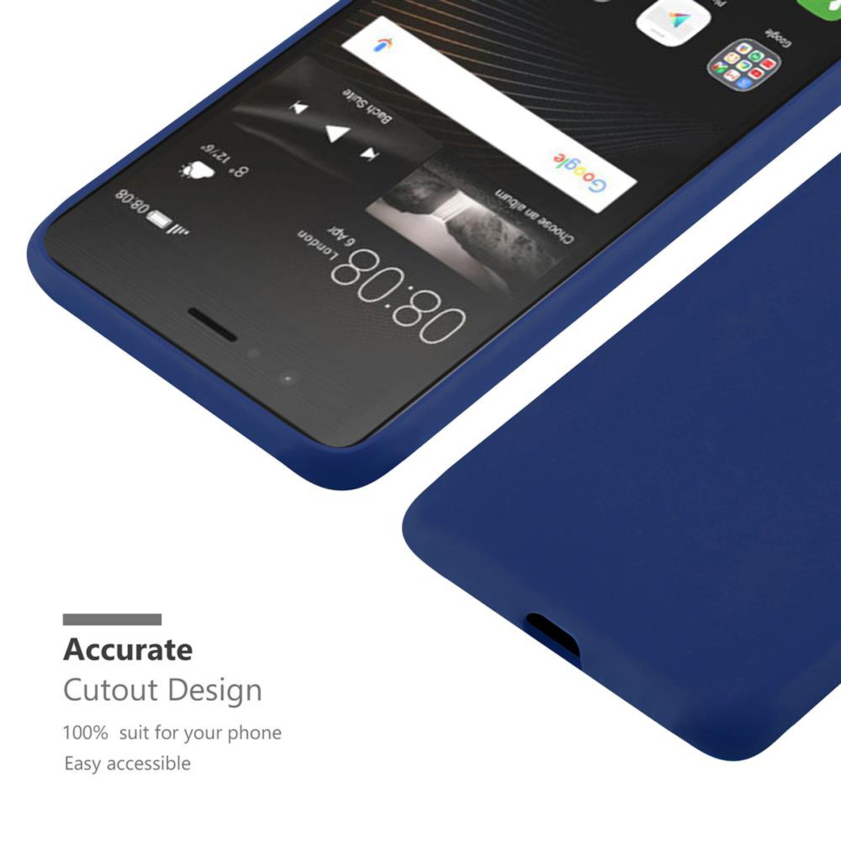 CADORABO Hülle im Backcover, DUNKEL TPU / BLAU LITE, 2016 CANDY LITE Huawei, Style, G9 Candy P9