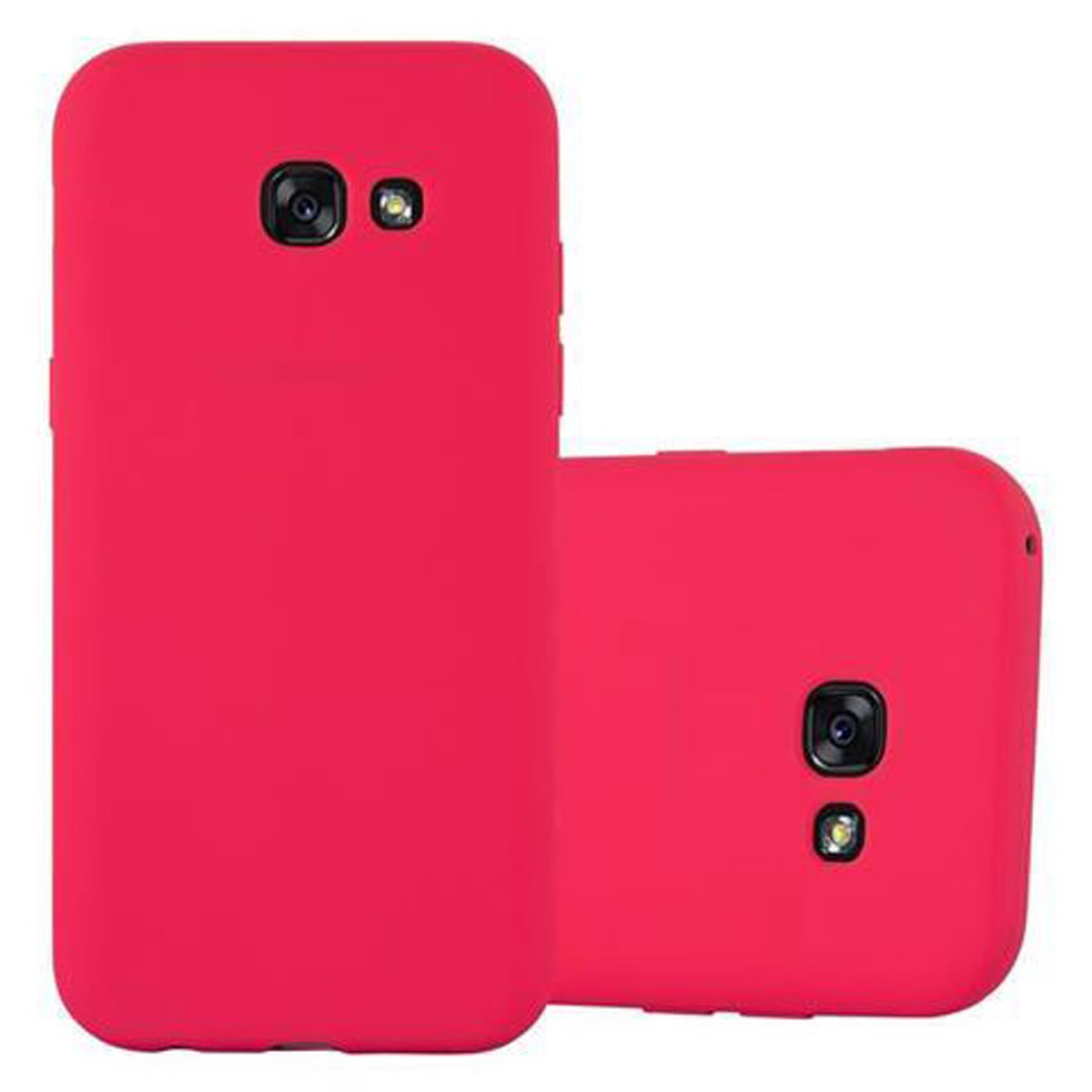 CADORABO Hülle im ROT Samsung, Backcover, 2017, Candy A3 TPU Galaxy CANDY Style