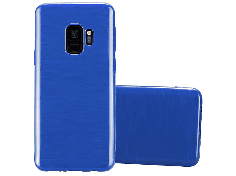 CADORABO TPU Brushed Hülle, Backcover, Samsung, Galaxy S9, BLAU | Backcover