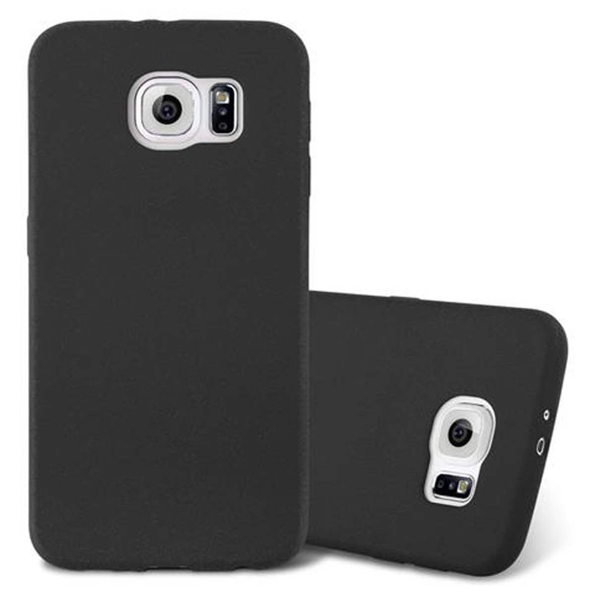 CADORABO TPU Frosted Schutzhülle, Backcover, SCHWARZ S6, Galaxy FROST Samsung