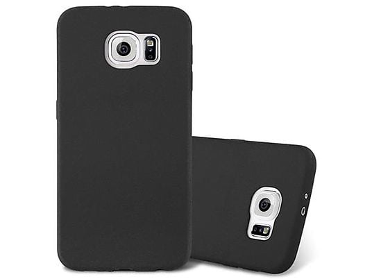 Funda - CADORABO Funda protectora de silicona, Compatible con Samsung Galaxy S6, FROST NEGRO