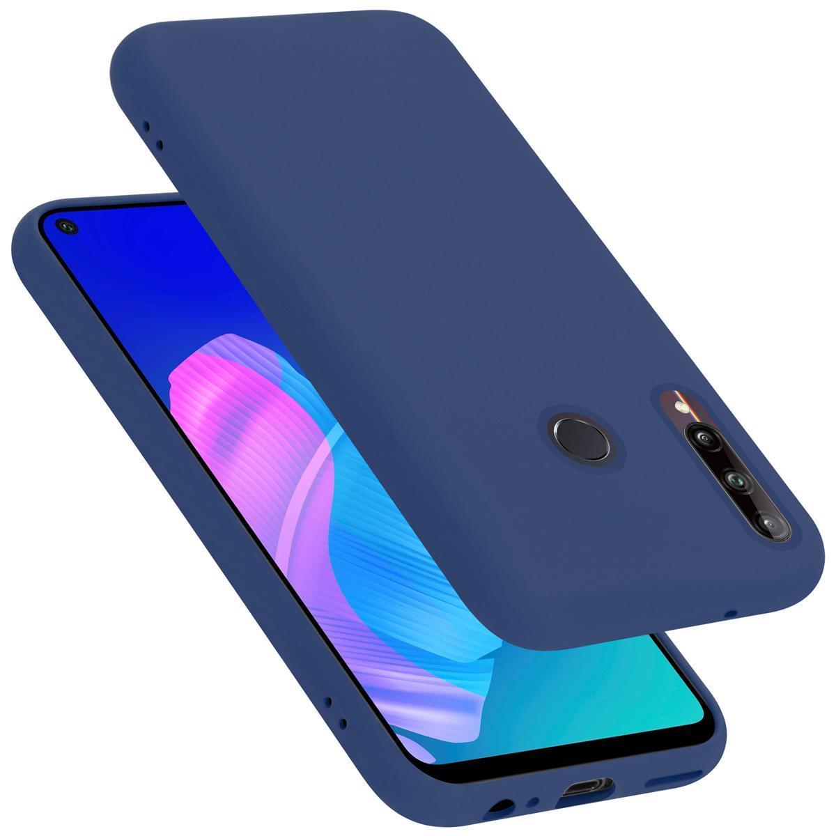 Style, BLAU Backcover, P40 Silicone Hülle LITE E, CADORABO Huawei, Case im Liquid LIQUID